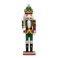 thumbnail image 4 of Sylvtty Christmas Nutcracker Ornament Wooden Puppet Statue Handmade Desktop Figurine Miniature Walnut Soldier Decoration for Holiday Table Decor, 4 of 7