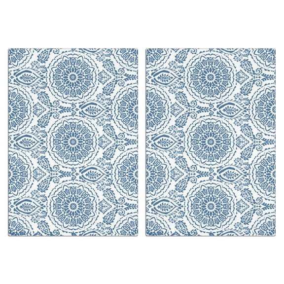 Boho Floral Kitchen Towels Set Of 2, Absorbent and Soft Dish Towels for Farmhouse Decor, Country Kitchen.