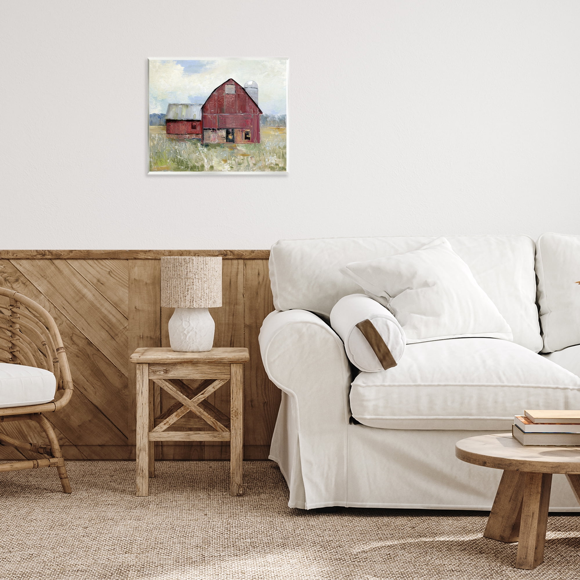 Stupell Industries Red Rugged Barn Wall Plaque Art, design by Sally Swatland