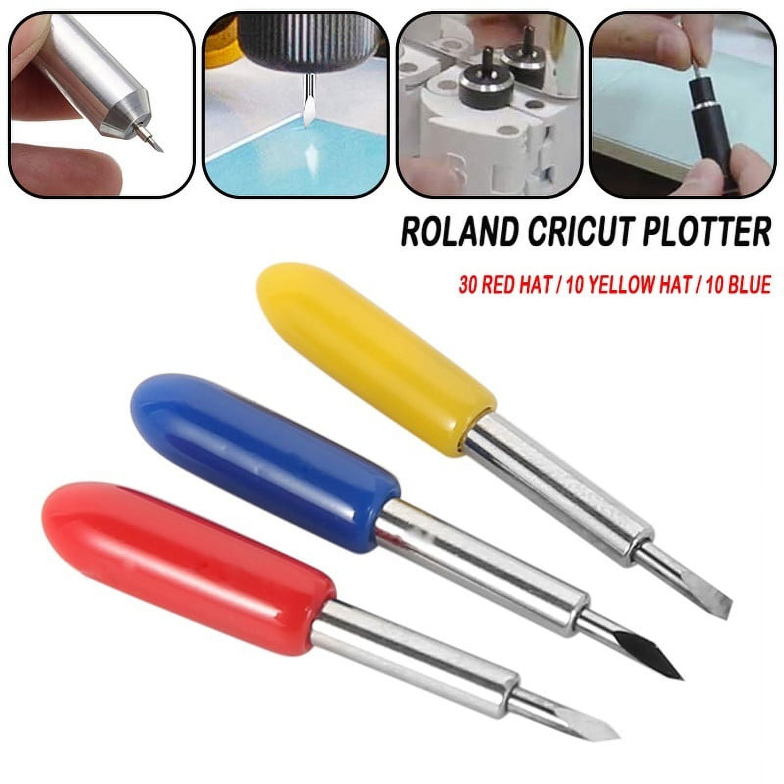 50Pc 30/45/60 Degree Cutter Blade for Roland Cutting Plotter Cricut Maker  3Color