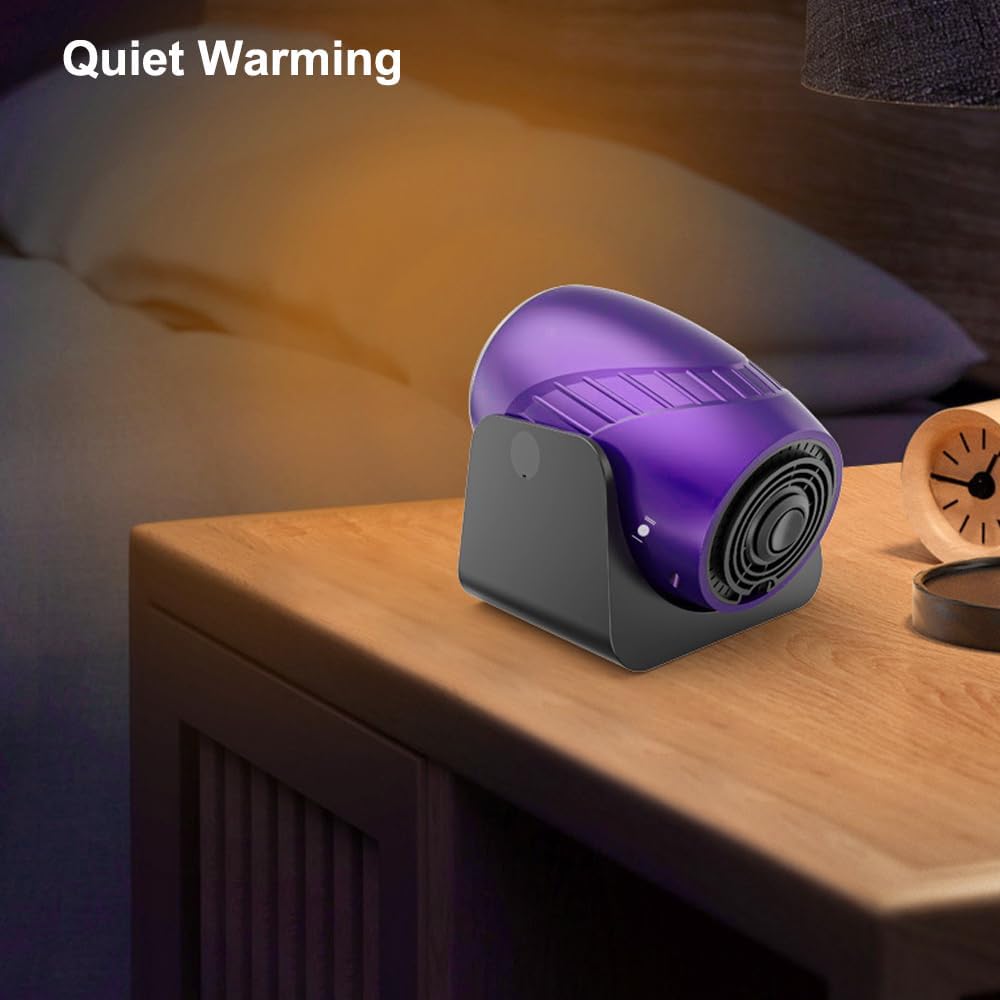 Portable Car Heater, Defroster for Windshield, 12V 120W Window Defroster, 2 in1 Fast Car Heater , Plug-in Cigarette Lighter Defroster Winter Weather Heater for All Cars, Purple