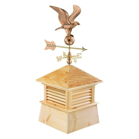 Good Directions 18" Square Kent Wood Cupola with Cottage EagleH