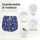 thumbnail image 4 of Balery Snowflakes On Dark Blue Pantalones cortos deportivos para mujer con forro y dos bolsillos, elásticos, para entrenamiento, gimnasio, yoga-X-Large, 4 of 7
