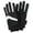 Black, variant on Adult Winter Ski Gloves with Extended Cuff and Wrist Strap by Wootie