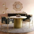 thumbnail image 2 of Atara Floral Velvet Gold Chair by TOV Furniture, 2 of 14