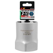 Performance Tool W83243 1/2-Inch Drive Hex Lock Nut Socket - 2-1/2 In., 1/2 In. Drive, Carbon Steel, For Axle Removal
