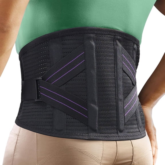 Breathable Back Brace for Lower Back Pain Relief for Women/Men, Back Support Belt with 4 Stays for Heavy Lifting, Sedentariness