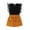 Black, variant on WOLLED Toddler Newborn Girls 2 Piece Summer Skirts Outfits Baby Fly Sleeve Knit T-Shirt Tops and Skirt Set 9M-4T Mini Skirt Set with Tee Shirt Tops with Belt