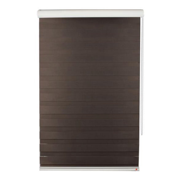 persiana enrollable roller dúo 100 x 220 cm chocolate