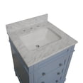 thumbnail image 2 of Eleanor 24" Bathroom Vanity with Powder Blue Cabinet and Carrara Marble Top, 2 of 6