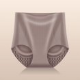 thumbnail image 1 of Ropa interior de cintura alta sin costuras líquidas para mujer, pantalones de seguridad transpirables con entrepierna antibacteriana de seda cálida modal que contrae el vientre y levanta la, 1 of 1