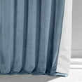 thumbnail image 6 of HPD Half Price Drapes Signature Copenhagen Blue Plush Velvet Blackout Curtains (1 Panel), 50W X 96L, 6 of 6