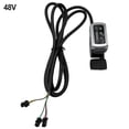 thumbnail image 5 of 24V 36V 48V 60V 106DX Thumb Throttle For Electric Bike With Switch Battery Status Finger Throttle Accelerator Handle, 5 of 6