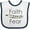 White and Navy, variant on Inktastic Faith Over Fear with Laurels Boys or Girls Baby Bib