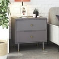 thumbnail image 1 of CosmoLiving by Cosmopolitan Elizabeth Table de nuit Gris graphite, 1 of 8
