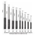 thumbnail image 2 of Juego De Punzones Para Extraer Clavijas Herramientas, 9 Pzs Negro, 2 of 5