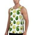thumbnail image 2 of Daiia Avocado1 Printed Men's Quick Dry Fit Muscle Tank Top Slim-Fit Tank Workout Tank Top Lightweight Sports Tank Top-, 2 of 7