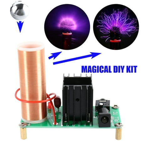 Mini Tesla Coil Plasma Speaker Electronic Kit 15W DIY with Stainless (Best Diy Speaker Kits)