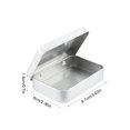 thumbnail image 3 of Craft Organizer Boxes, Rectangular Clear Window Lid Metal Storage Tin, Portable Small Jewelry Container, Multi Purpose Mini Metal Case for Press On Nails, Bead Crafts, Personal Daily Sundry Storage, 3 of 6