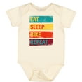 thumbnail image 3 of Inktastic Cyclist Biking Eat Sleep Bike Repeat Boys or Girls Baby Bodysuit, 3 of 5