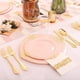 thumbnail image 2 of 25 platos de plástico: platos de un solo uso para bodas, fiestas y cumpleaños., 2 of 5