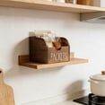 thumbnail image 6 of Wooden Storage Box Organizer for Kitchen Counter, Multi-Use Desktop Storage Container with Natural Wood Finish, Home Organization for Packets and Supplies, 6 of 6