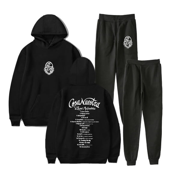 Rauw Alejandro Cosa Nuestra Tracklist Hoodies Jogger Pants Winter Unisex Fashion Streetwear
