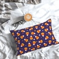 thumbnail image 5 of Honeii Candy Corn (2) Print Pillow Cases,Plush Throw Pillow Covers,Decorative Pillowcase for Sofa, Couch, Living Room-16"x24", 5 of 6