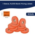 thumbnail image 3 of Flou. Red Pricing Labels for Monarch 1115 Price Gun - 10 Rolls, 15,000 Price Marking Labels, 3 of 7