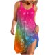 thumbnail image 1 of Mini vestido con estampado digital de ocio y entretenimiento con cuello redondo informal a la moda para mujer Fridja  hj88, 1 of 5