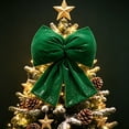 thumbnail image 4 of Velvet Ribbon Bows,Large Plush Christmas Bow,Big Puffy Bow Christmas Hanging Ornament,Soft Stuffed Plush Velvet Xmas Statement Bow Decoration,Vintage Bow Knot for Wreath,Garland,Fireplace,Party, 4 of 4