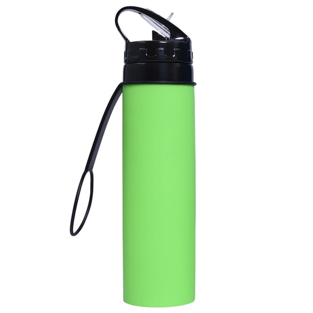 Botella Suave Reutilizable de Silicona Ndcxsfigh 600ml Deportes Ministerio del Interior Verde