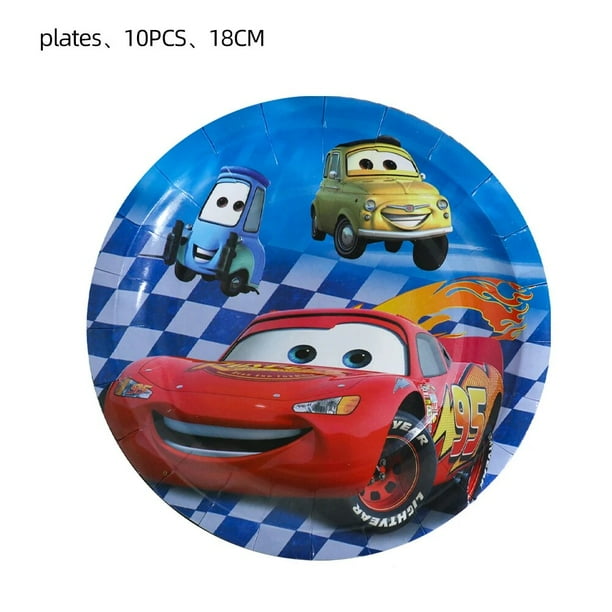 Decoraciones para fiesta de cumpleaños de Cars de Disney, globos con dibujos de Rayo McQueen, tema para Baby Shower, suministros de fiesta de cumpleaños para niños