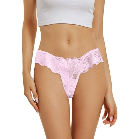 

Hunpta Underwear Women Sexy Thong Lace Panties Breathable Quick Dry Thong Panties