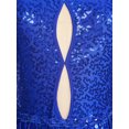 thumbnail image 6 of YONGHS Women's Sparkly Sequin Tassel Leotard Bodysuit Latin Samba Ballet Dance Dress Royal Blue XL, 6 of 7