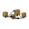 thumbnail image 3 of Meyda Tiffany 125076 36" Square Horizon Bay 4 Light Semi-Flushmount Ceiling Fixture -, 3 of 3