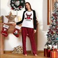 thumbnail image 3 of Parent-child Christmas Pajamas Two-piece Set Tops Pants Family Pyjamas, 3 of 3