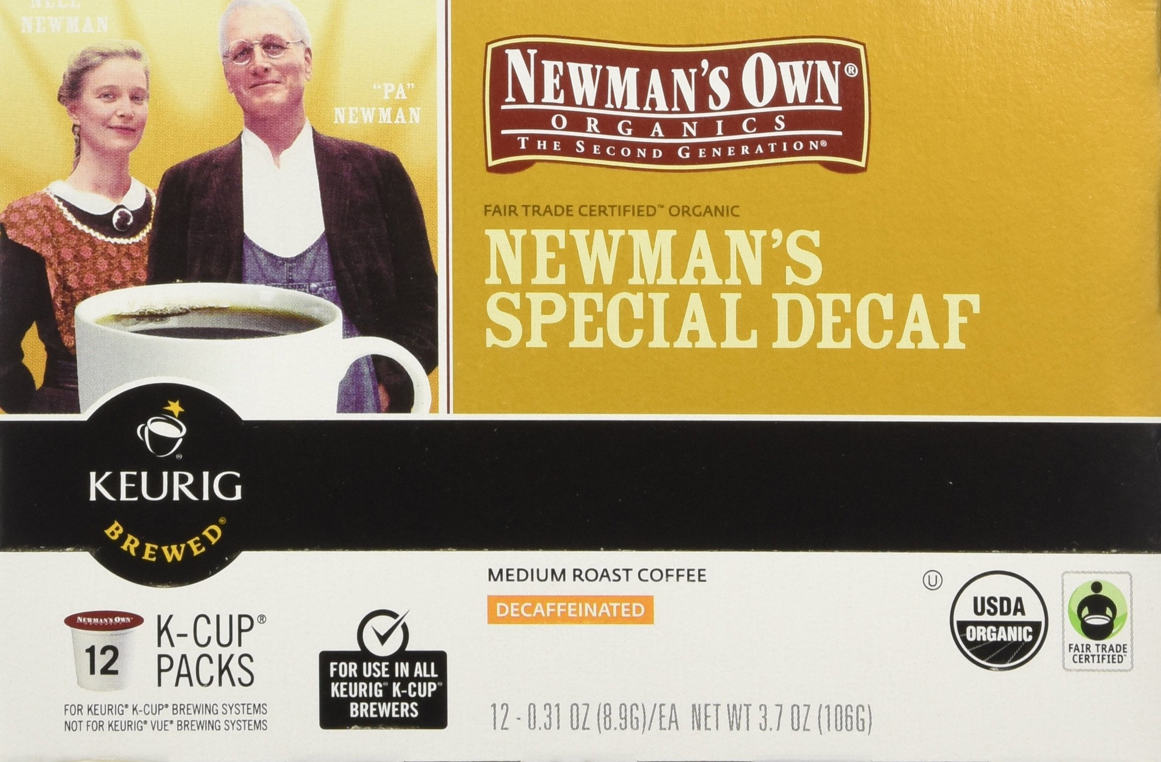 Newman,S Own Organics Gourmet Single Cup Coffee Newman,S Special Decaf 12 K-Cups