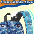 thumbnail image 2 of 17 Inch Lightweight Backpack,PVC Waterproof Oxford Fabric, Ergonomically Designed, with Large Capacity, Camouflage Print, 2 of 5
