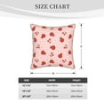 thumbnail image 4 of Xecao Ladybug With Flower Print Soft Velvet Decorative Throw Pillow Covers, Square Cushion Cases for Bed, Sofa, Living Room, Car, and Indoor Outdoor Use-18"x18", 4 of 8