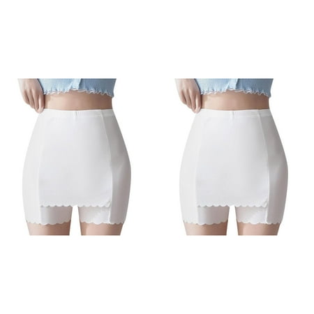 2 Pack Women Shorts Ice Silk Bottoming Shorts Light Summer Three Quarter Pants Features: Boy Shorts for Women Panties plus Size Panties Variety Pack Womens Nylon Briefs Size 8 Boy Cut Underwear Women