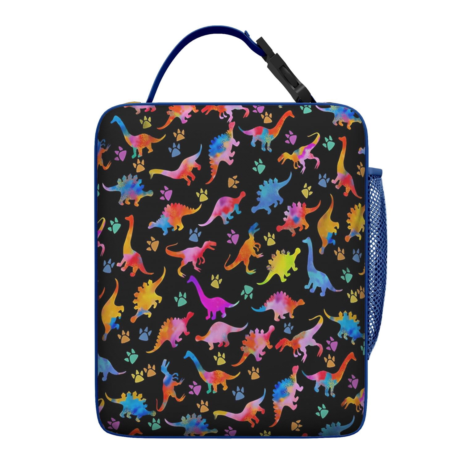 Minimalist Dinosaur Aesthetic Lunch Bag, Hand-Drawn Dino in Forest Pattern, Insulated Bento Tote for School, Office, Picnic, Cute Dino Lover Gift