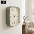thumbnail image 4 of Reloj de Pared Cuadrado 21 cm Vintage Colores Pastel Silencioso verde YC038467, 4 of 6