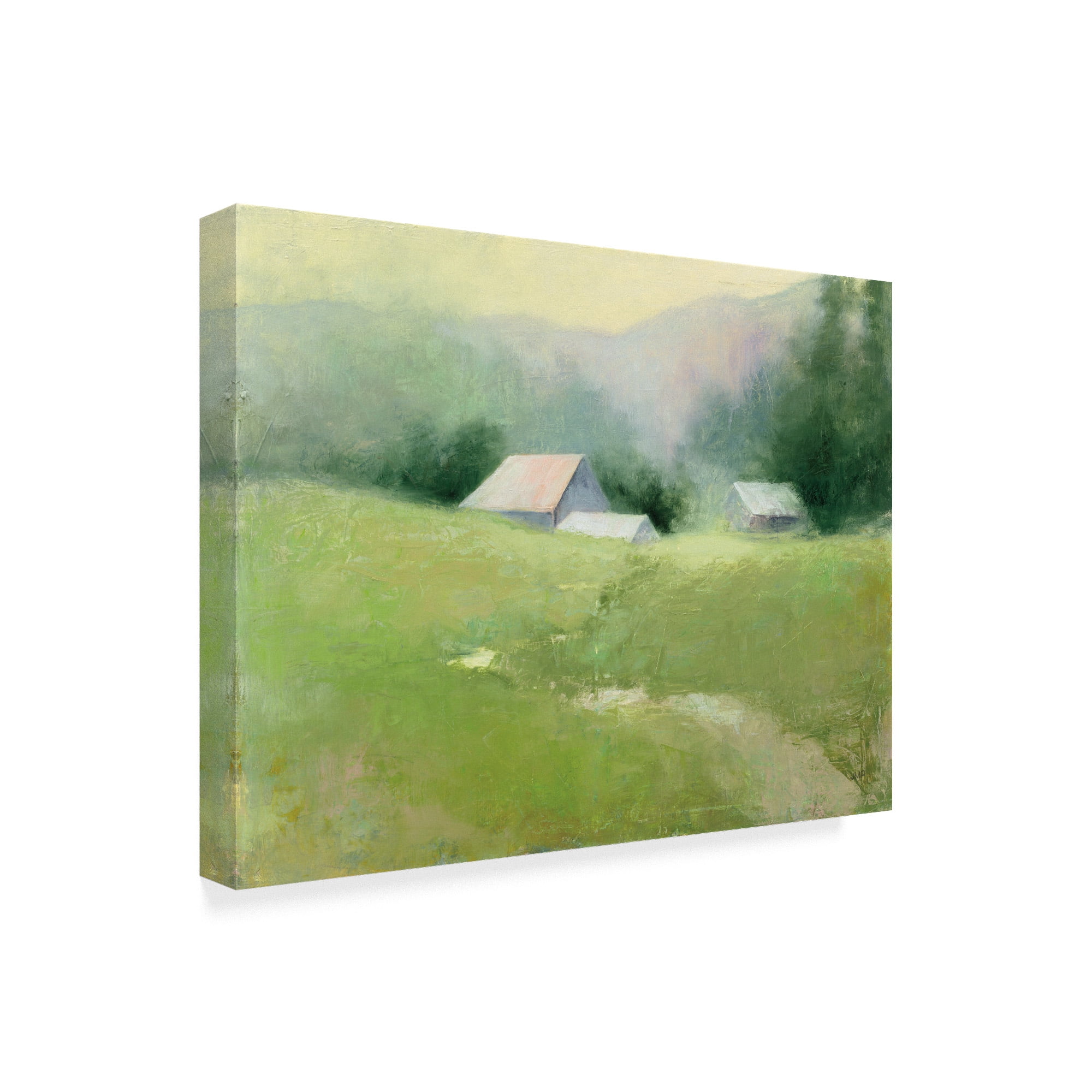 Trademark Fine Art 'Homestead Landscape' Canvas Art by Julia Purinton