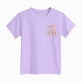 thumbnail image 6 of kpoplk Girls Graphic Short Sleeve T Shirts Kids Summer Oversized Tops Casual Crewneck Tees 5-14 Years(Light Purple,3-4 Y), 6 of 6