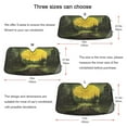 thumbnail image 5 of Qxltty Dark Ancient City Car Windshield Sunshades Foldable UV Rays Sun Visor Protector Keep Your Vehicle Cool 55×27.6in, 5 of 8