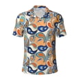 thumbnail image 2 of Daiia Fashionable Paisley Pattern Men’s Polo Shirts,Solid Deck Shirt,Classic Fit, Breathable Cotton Polo for Casual and Sport Wear-Medium, 2 of 7