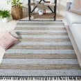 thumbnail image 2 of SAFAVIEH Vintage Leather Crawford Striped Area Rug, Silver/Natural, 4' x 6', 2 of 8