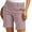 01 Pink, variant on Weiqiqre Gym Shorts Women Knee Length Stretch Quick Dry Bermuda Long Shorts for Women Casual Work