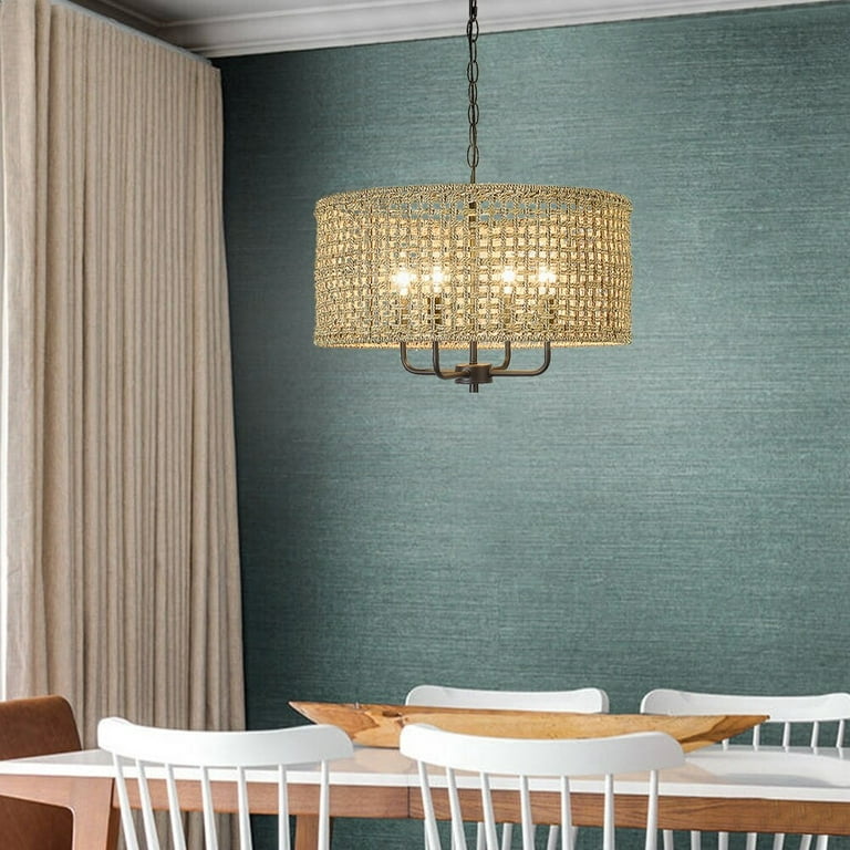 Adara black traditional drum pendant light outlet